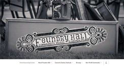 Desktop Screenshot of foundryhall.org